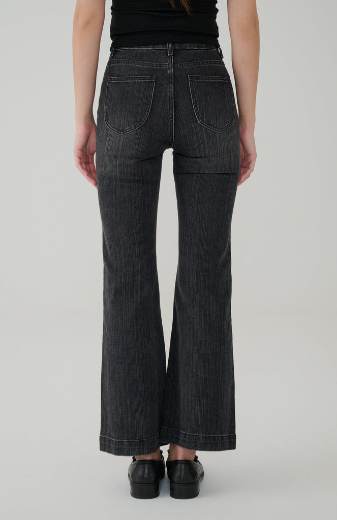 Jingle Bell Flared Jeans in Black