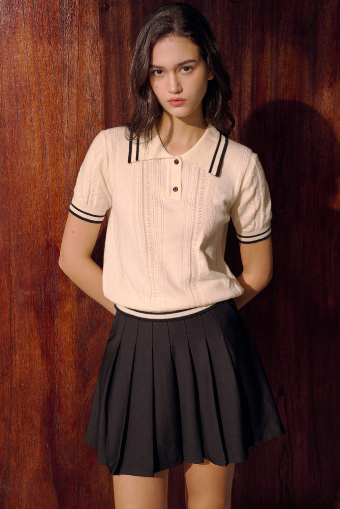 Coco's dance move mini skirt in black/dark grey