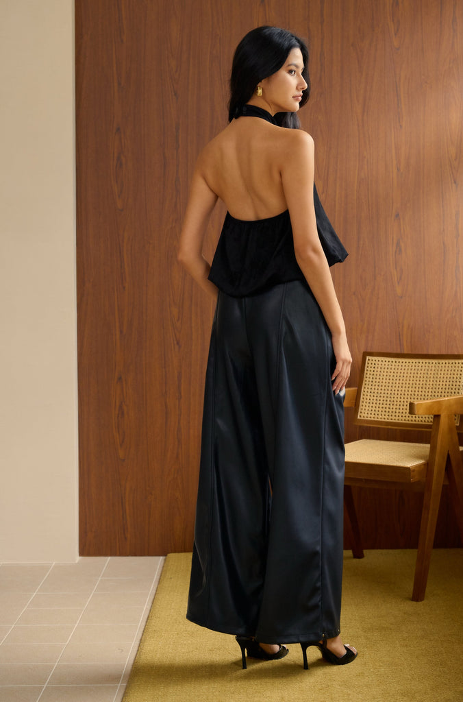 Urban tan faux leather pants