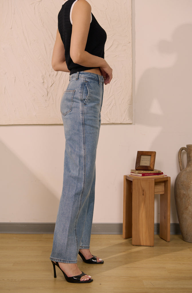Parisian wide-leg jeans