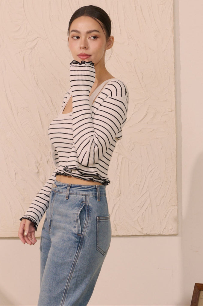 Only you stripes cardigan