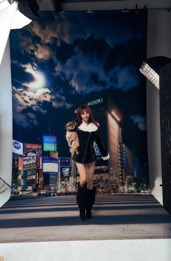 Midori x BisouBisou Street Doll Shearling Coat