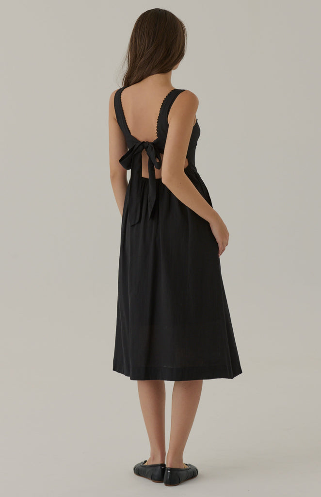 Sherri corset dress in black