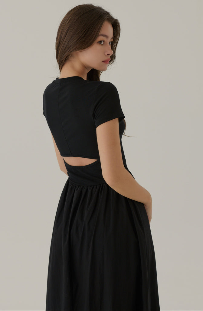Take it further elastic dress in black