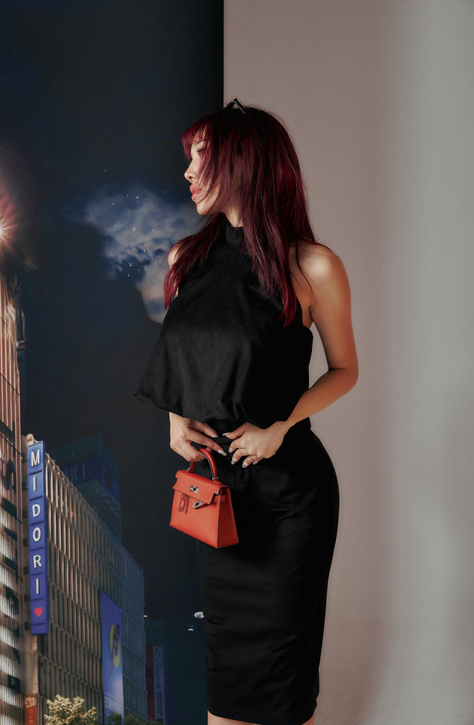 Cute But Savage Suede Halter Top