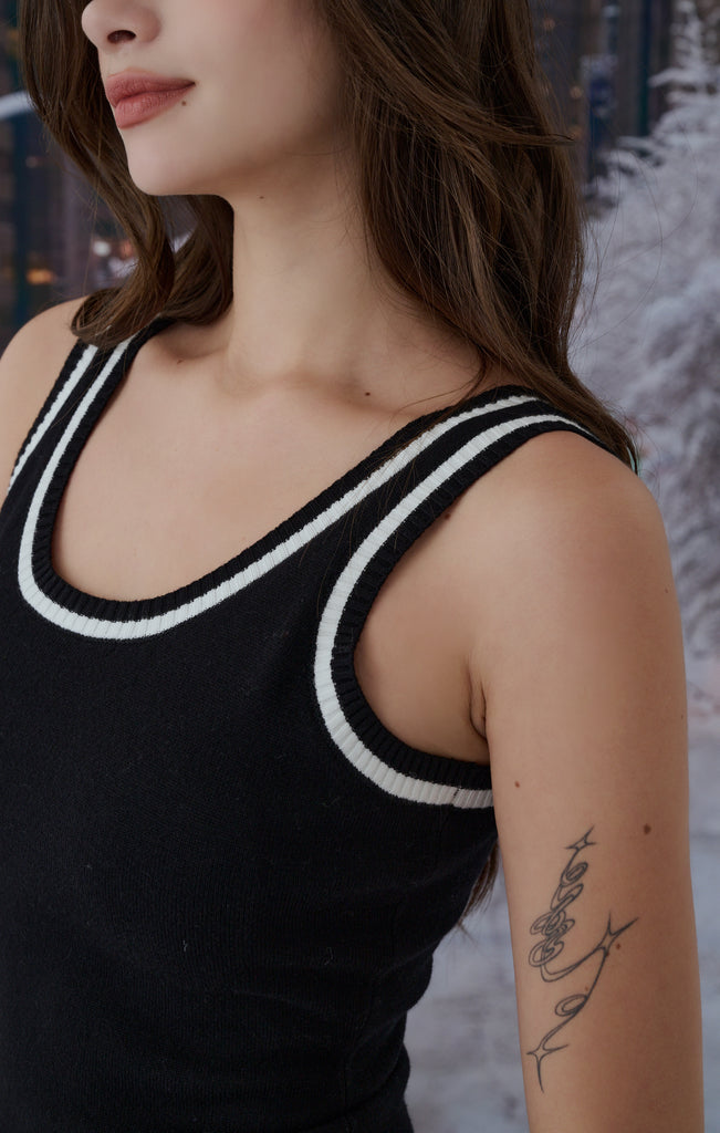 Xmas knit maxi bra Dress