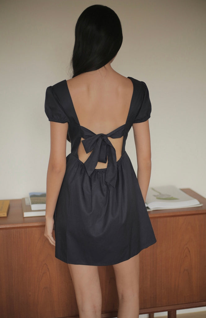 Under the Tuscan sun dress in navy