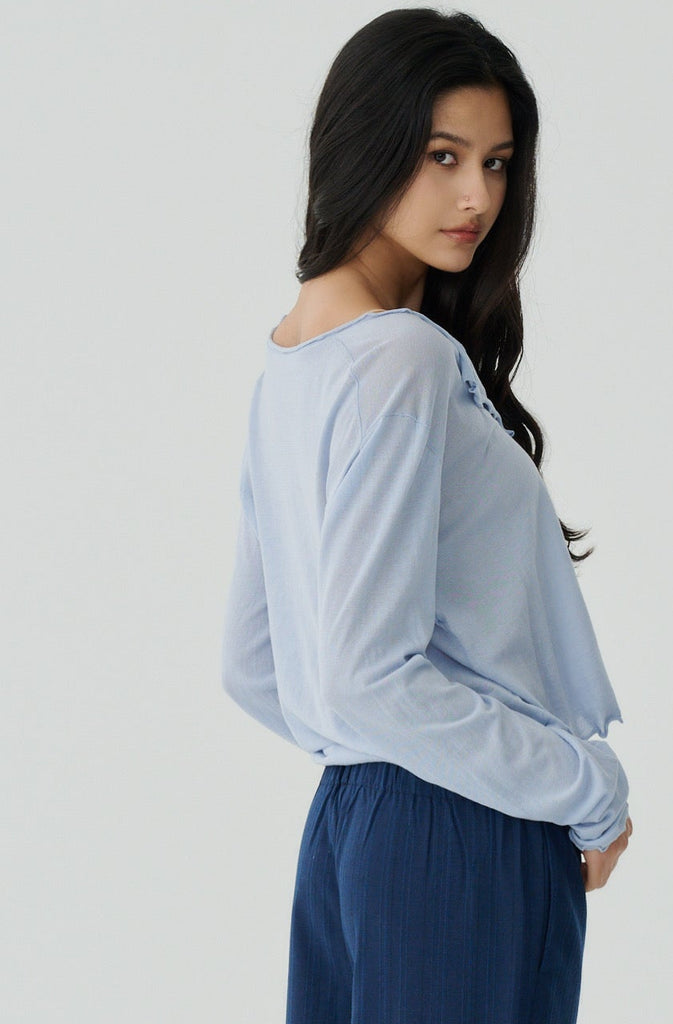 Toxic love cardigan in blue