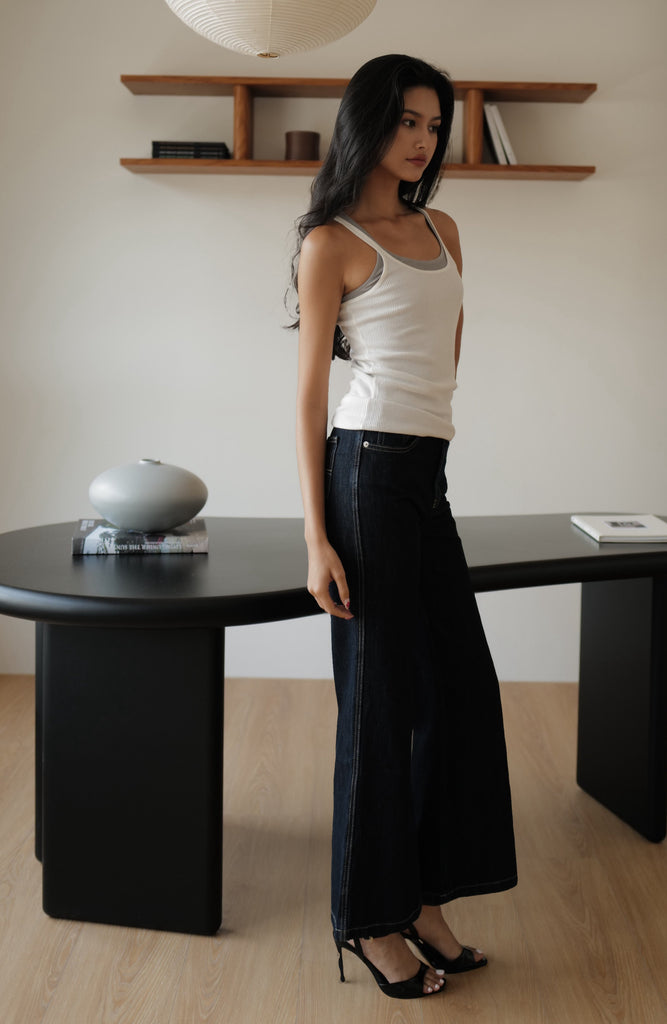 Airflow denim trousers in navy