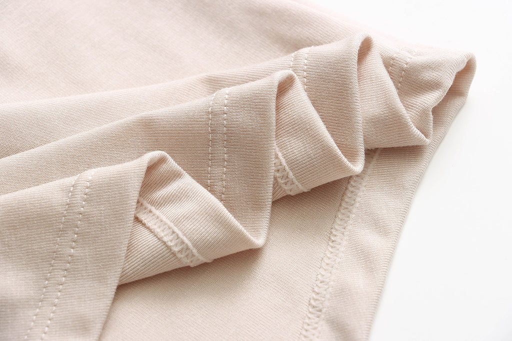Crew neck Tencel elastic bra Tee
