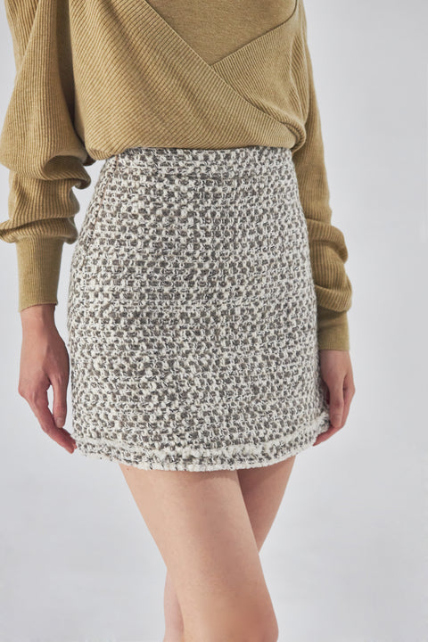 Here's your choice tweed skirt