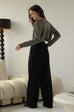 The comfiest mid waist pants in black
