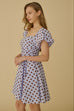 Tuscan sunshine polka dot mini dress