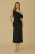 Moonlight polka midi dress