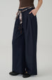 Enroute elastic waist pants in navy blue