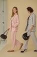 Élune double breasted blazer in pink