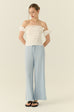 Summerwood off shoulde cotton top in white