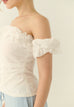 Summerwood off shoulde cotton top in white
