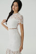 Dream land two ways lace dress in white
