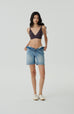 Invisible supportive bra in dark grey