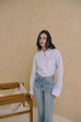 Morning glory elastic flared jeans
