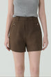 Urban lining espresso shorts in brown
