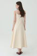 South of france embroidery dress in beige
