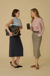 Secret shimmer turtleneck top in pink
