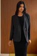 Runner up blazer in black