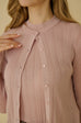 Secret shimmer turtleneck top in pink