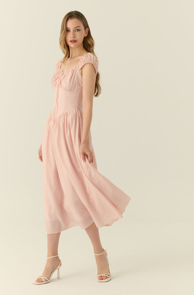 Cinerella corset lining maxi dress