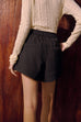 Bubble gum shorts in black