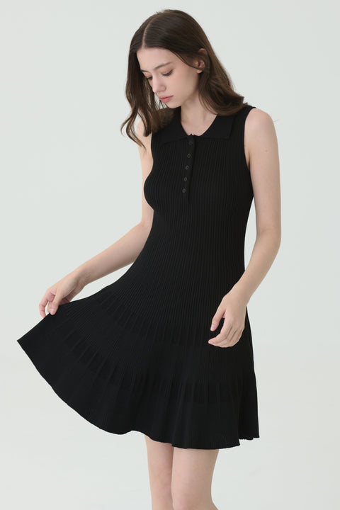 Soft drape knit dress