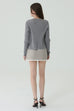 Soft layer knit in grey