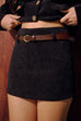 After school corduroy mini skirt