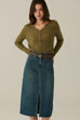 Tina denim skirt with belt
