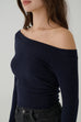 LYN Elastic Multi Way Top in Navy