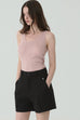 Urban lining espresso shorts in black