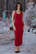 Xmas knit maxi bra Dress