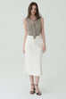 Tie me softly knit tank in grey