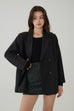 Soft power blazer in Black