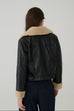 Top gun shearling faux leather jacket