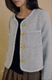 Cloud blue tweed jacket