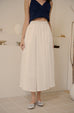 False alarm linen skirt in white