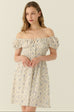 Azulejo print mini dress