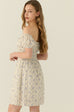 Azulejo print mini dress