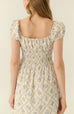 Azulejo print mini dress