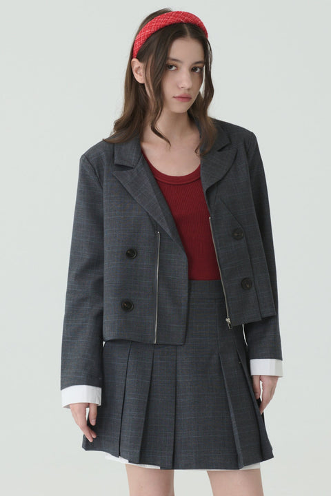 Ash academy jacket in grey