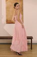 Summer Garden Linen dress in pink
