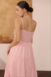 Summer Garden Linen dress in pink